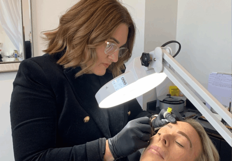 SUITCASE SERIES: Kim Evans, Founder of signature brow and lash range Lux by Kim Evans Kim Evans